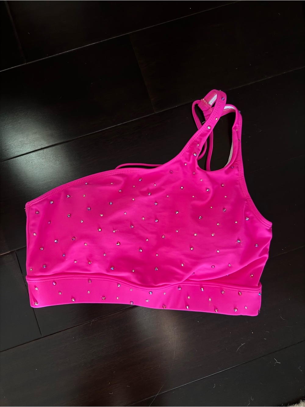 Women’s Hot Pink Rhinestone DanceTop